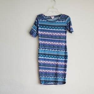 LULAROE BLUE DRESS..SIZE S